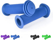 Manubrii per biciclette per bambini, 10 cm manubrii per biciclette per bambini con massima protezione contro gli impatti, manubrii per biciclette per bambini, manubrii in gomma per biciclette a tre ruote, biciclette a pedali, biciclette per bambini blu