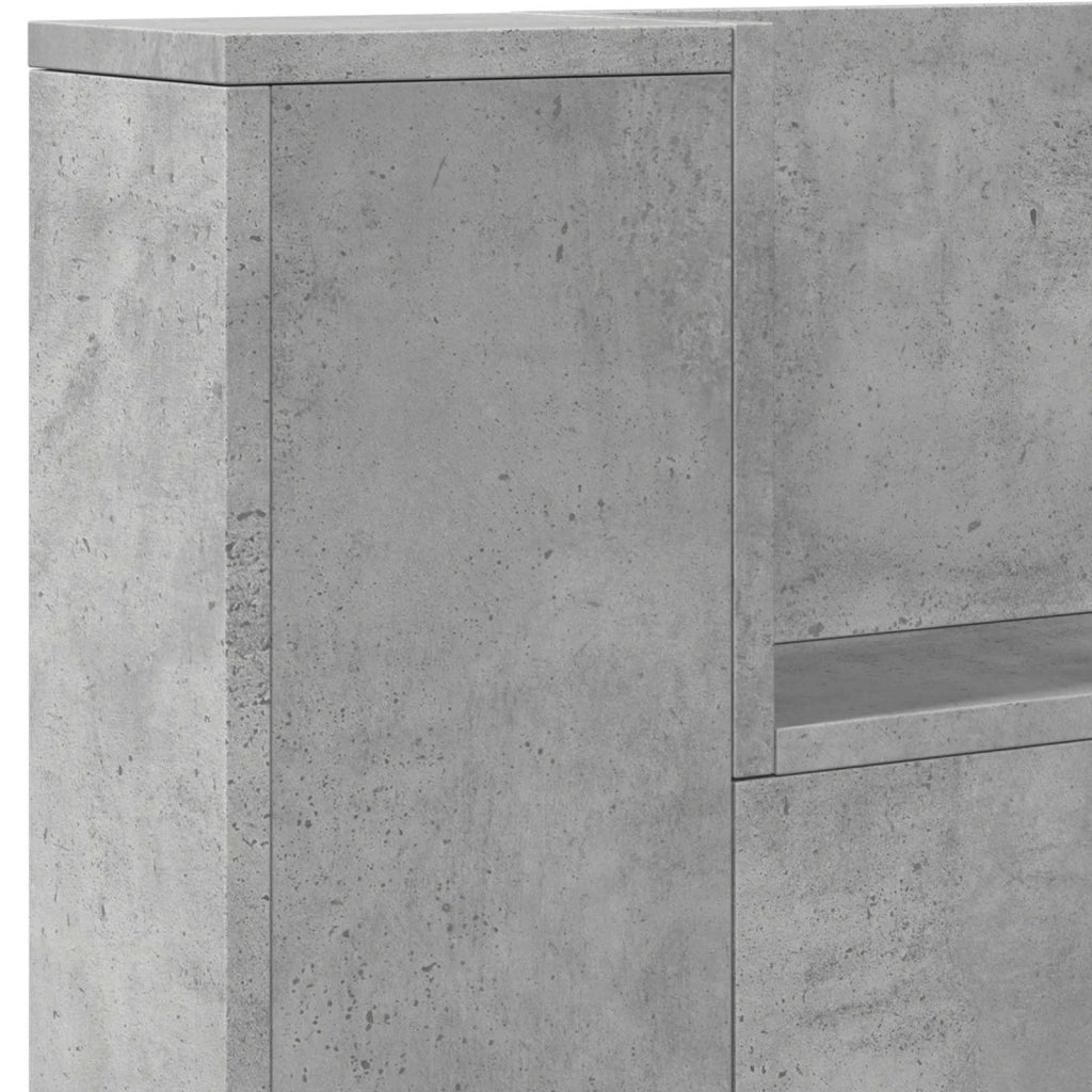 Testiera Grigio cemento 200 x 16,5 x 103,5 cm Legno multistrato 3418701