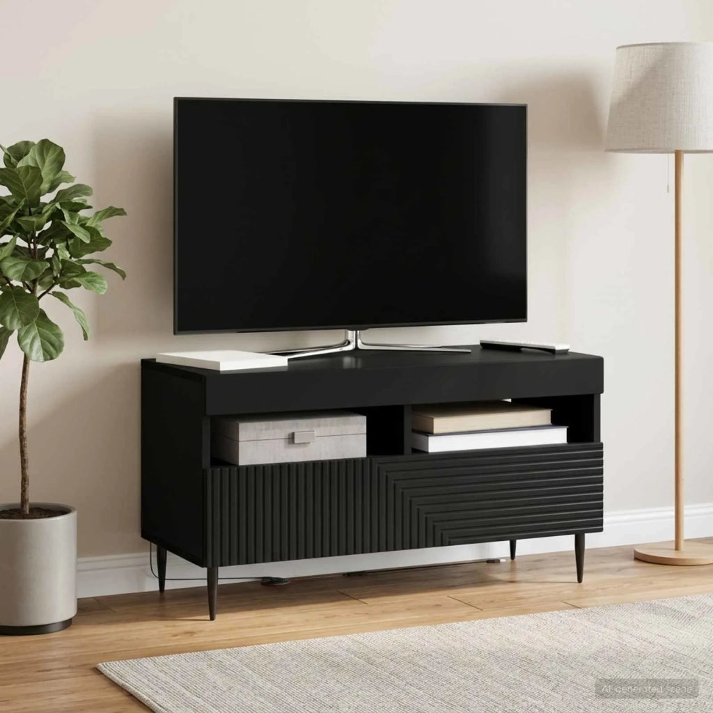 Mobile TV LED Nero Legno ingegnerizzato 896996