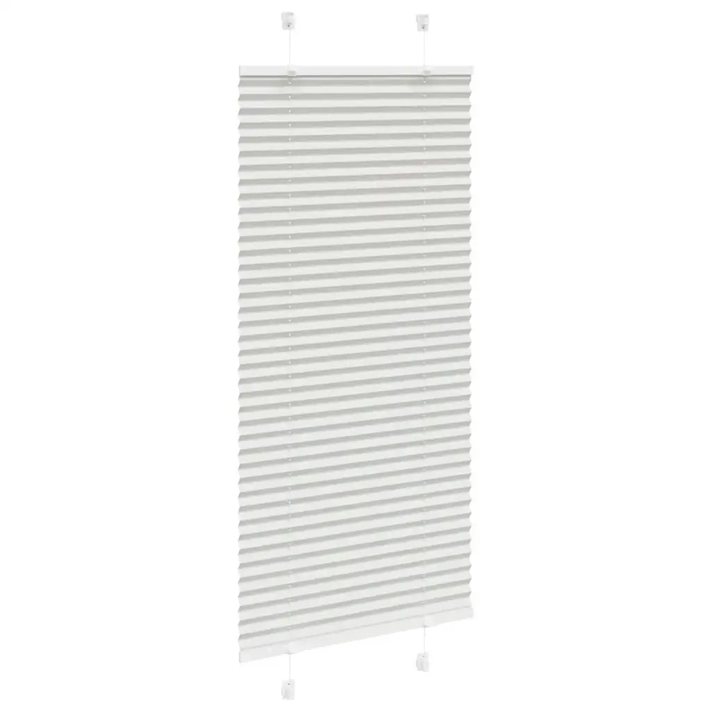 vidaXL Tenda Plissettata Grigio Chiaro 65x150 cm Larghezza Tessuto