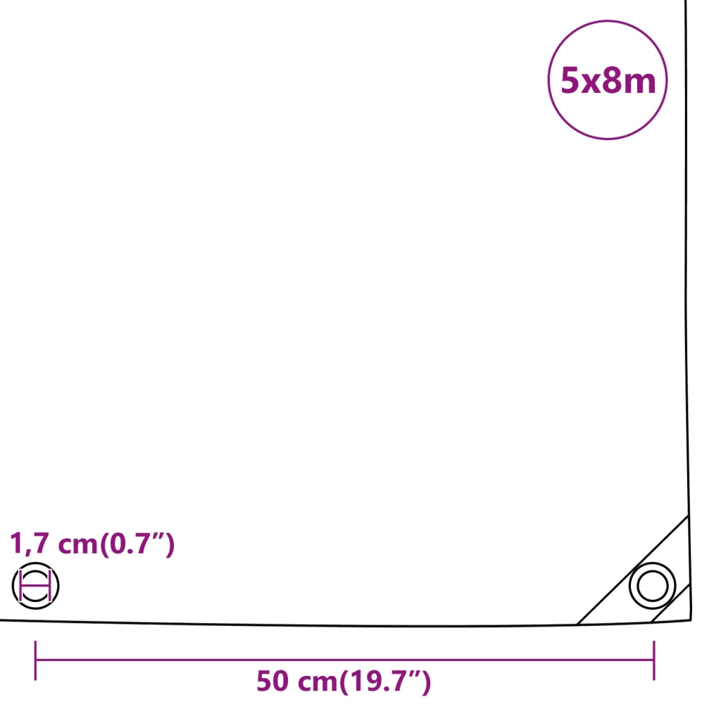 Telone Nero 5x8 m 650 g/m² 156081