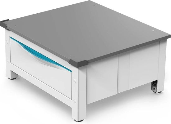 Sostituzione carrello per lavatrice o lavastoviglie con cassa estensibile 28 L - Tecnopolimero, Max. 250 Kg, Bianco