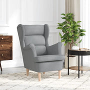 Poltrona Grigio Chiaro 74x84x100 cm in Tessuto