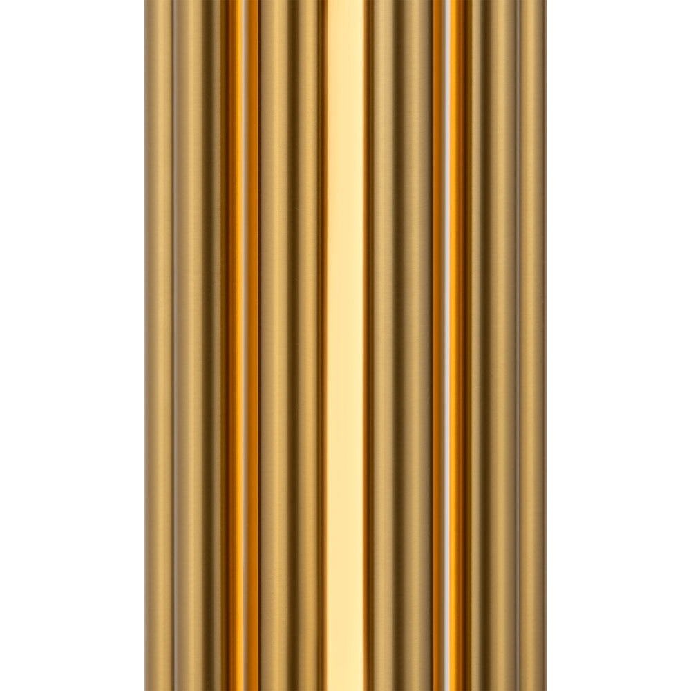 Applique Contemporanea Sonata Led Alluminio Ottone Diffusore Vetro Oro