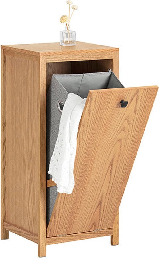Cassa da bucato con cassetta apribile - raccolta lavanderia - armadio bagno - impermeabile - funzione di sicurezza anti-sbancamento - montaggio semplice - 40 cm x 90 cm x 35 cm
