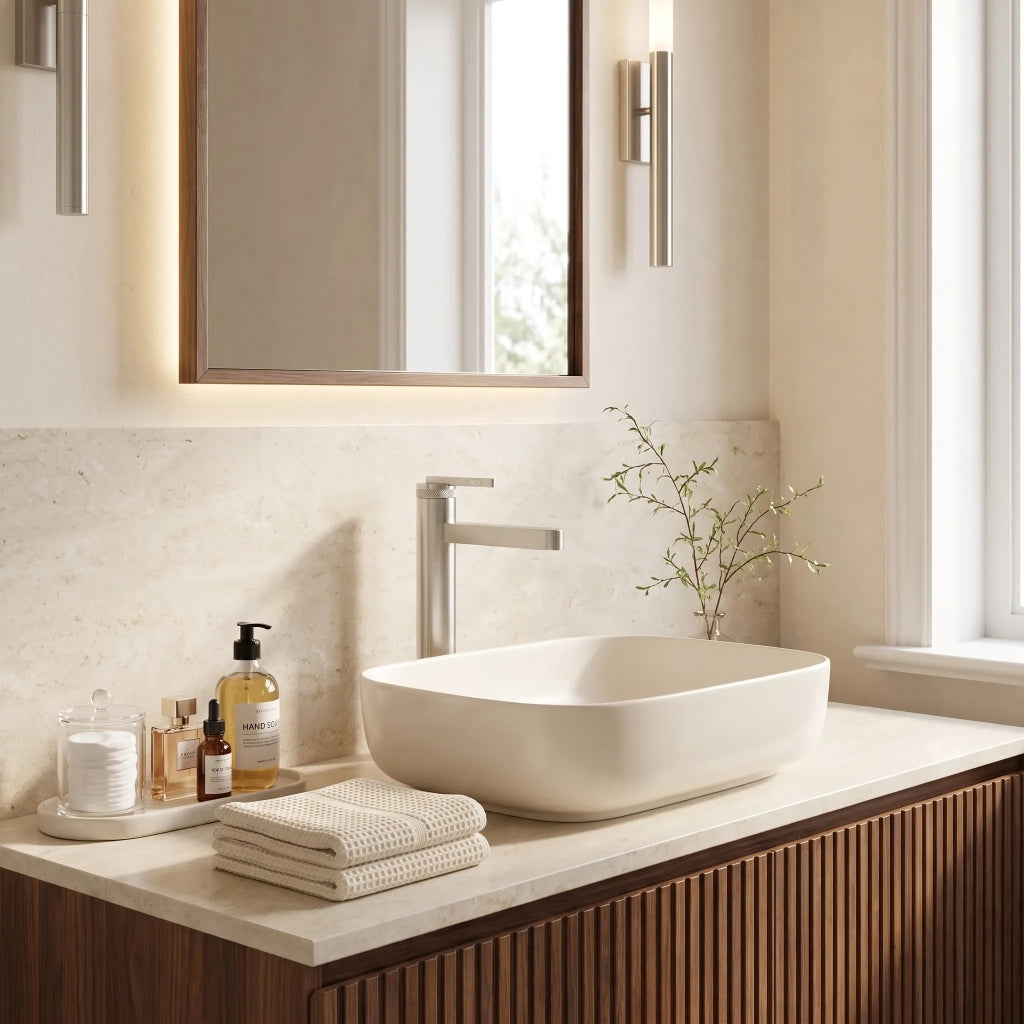 Rubinetto Da Bagno Rea Grace Brush Nickel High