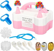 Pomp per palloni elettrica 600 W con bocchino doppio - apparecchio per gonfiare palloni - pomp a palloni portatile con modalità automatiche - apparecchio per gonfiare palloni per feste e compleanni.