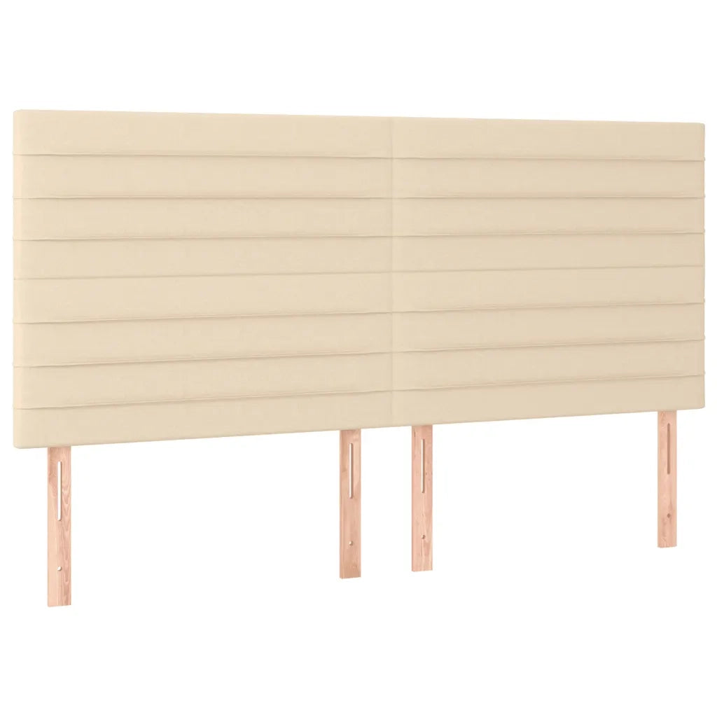 Giroletto a Molle con Materasso Crema 160x200 cm in Tessuto