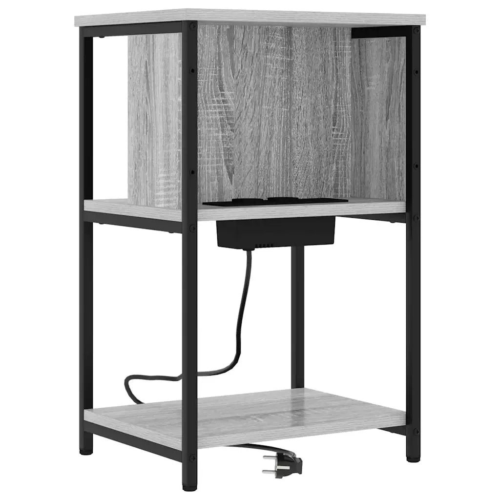 Armadio da Notte Grigio Sonoma 38 x 31 x 61 cm 859456