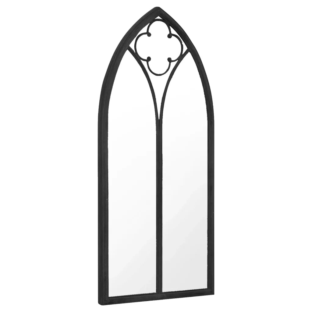 Specchio-Specchio DecorativoNero 70x30 cm Ferro per Uso Interno 760604