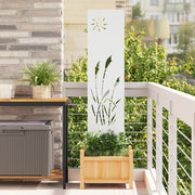 vidaXL Pannello Decorativo da Giardino Altro Bianco 32 x 140 cm
