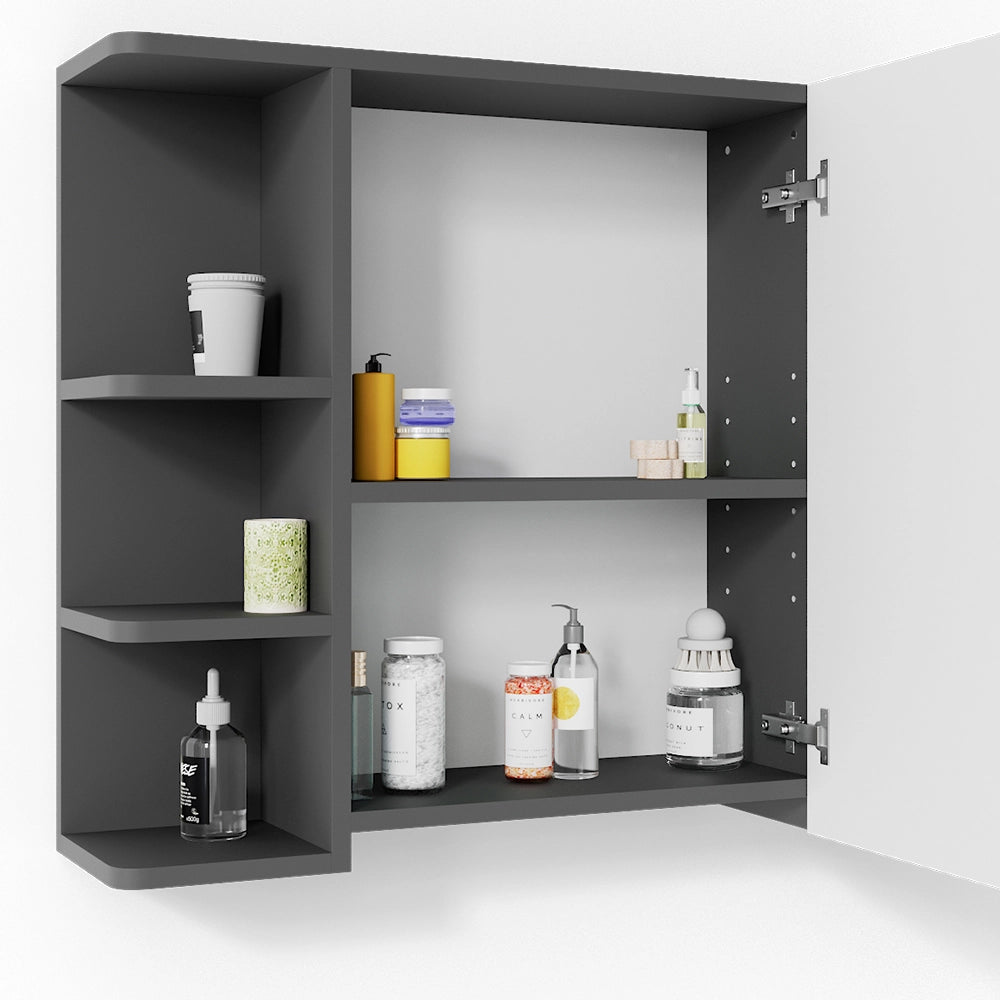 Vicco Set di mobili da bagno Antracite/quercia dorata 2 parti