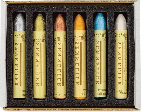 Set di 6 pastelli coloranti in trasparenza - Materie prime artistiche