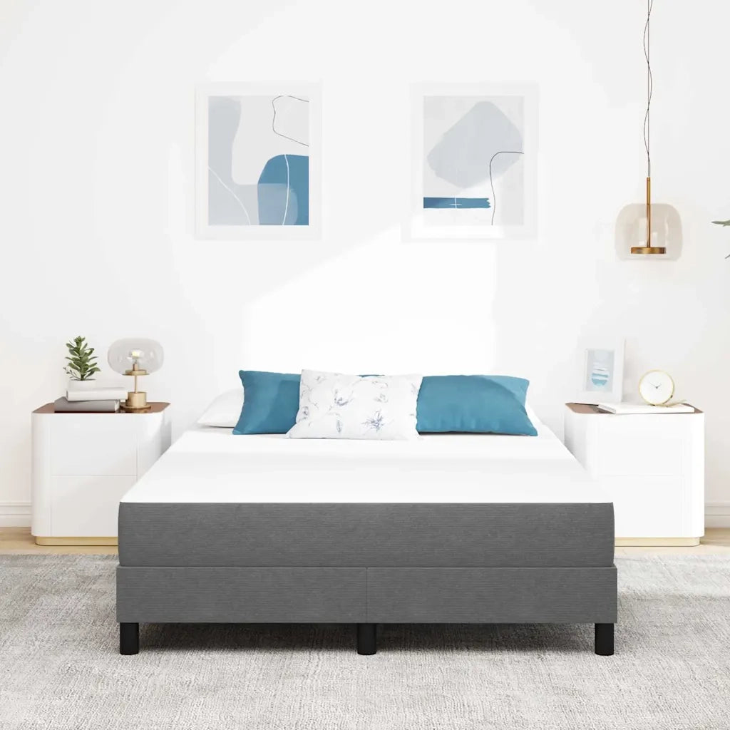 Materasso da Letto-Materasso per letto Grigio chiaro 160 x 200 cm Tessuto