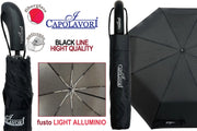 CAPOLAVORI OMBRELLO IN ALLUMINIO LIGHT PER UOMO COLORE NERO