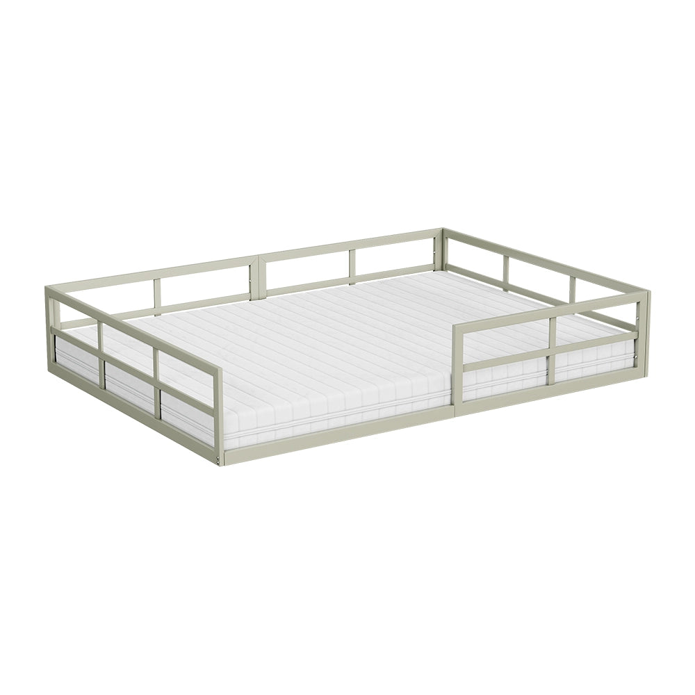 Vitalispa Letto per bambini Grigio 140x200 con materasso