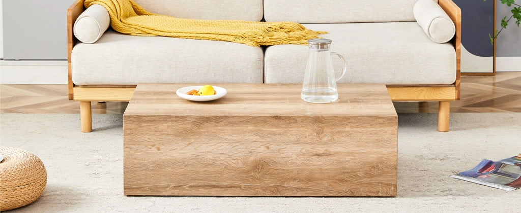TAVOLINO DA CAFFÈ 90x50x30 cm Effetto legno MDF Colore legno