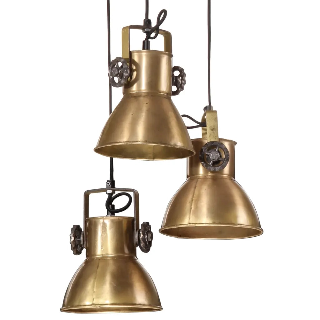 Lampada Pensile 25 W Ottone Anticato 30x30x100 cm E27 CFW5693200