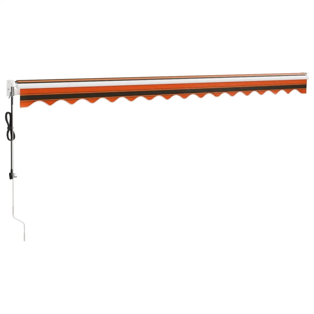 Tenda Sole Automatica Retrattile Arancione e Marrone 4,5x3 m 3154494