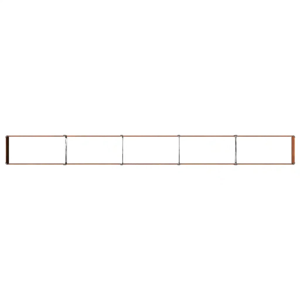 Letto rialzato da giardino Ruggine 400 x 40 x 24 cm cartone 8006358