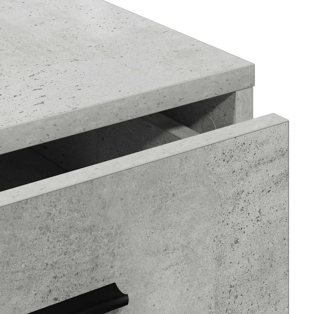 Credenza Grigio cemento 40 x 41 x 75 cm Legno multistrato 865058