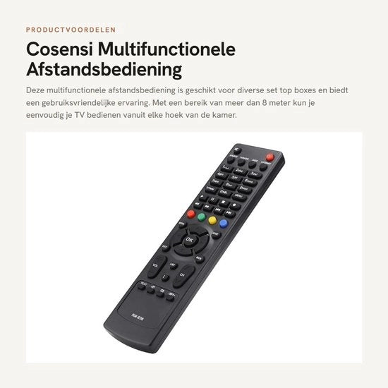 Comando Remoto Multifunzionale per Box Digitale Via Cavo