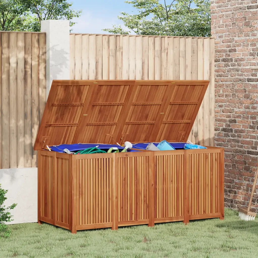 Contenitore da Giardino 200x80x75cm in Legno Massello di Acacia
