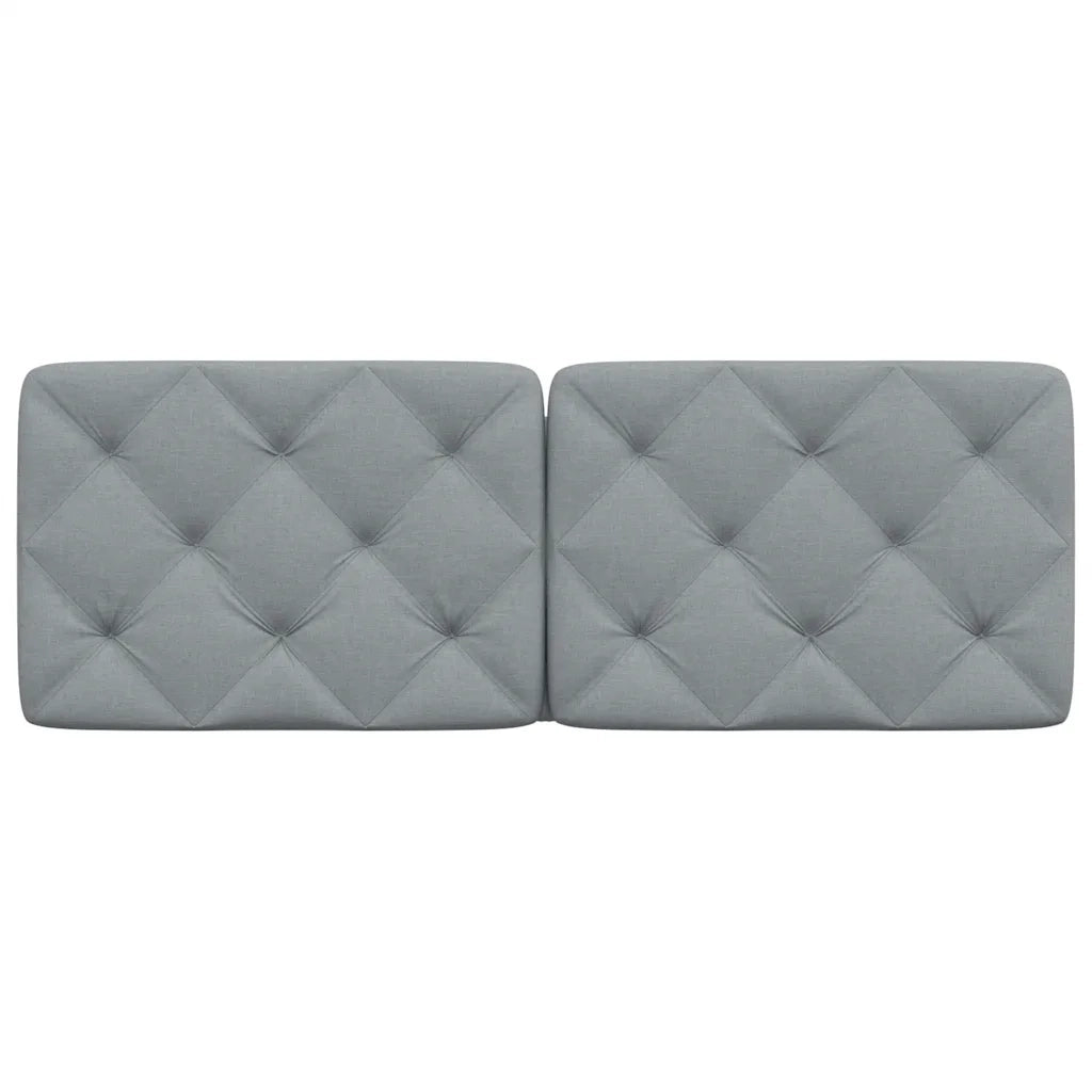Cuscino Testiera Grigio Chiaro 140 cm in Tessuto 4019219