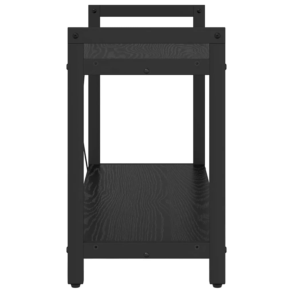 vidaXL Libreria Rovere nero 80 x 30 x 48.5 cm Legno multistrato