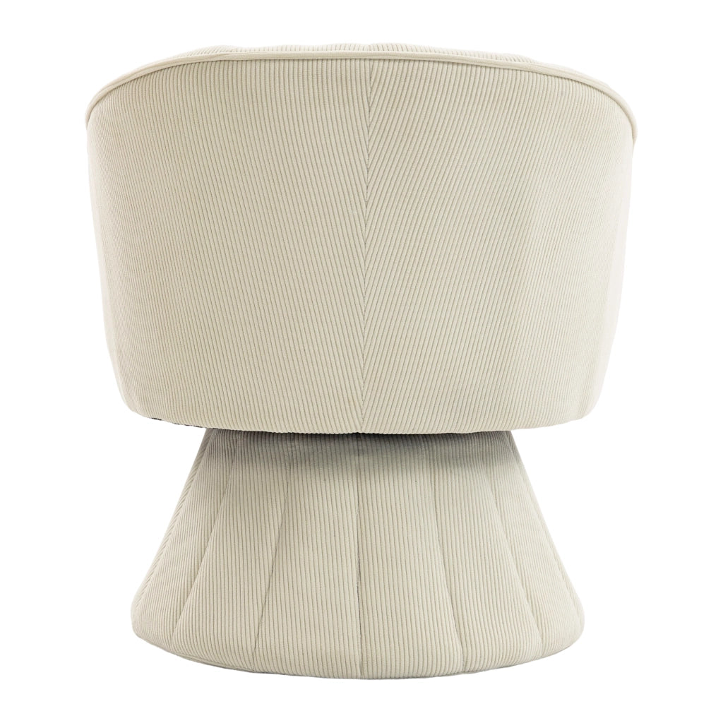 Sedia girevole ergonomica - Zephmum- 360¡ã braccioli avvolgenti beige