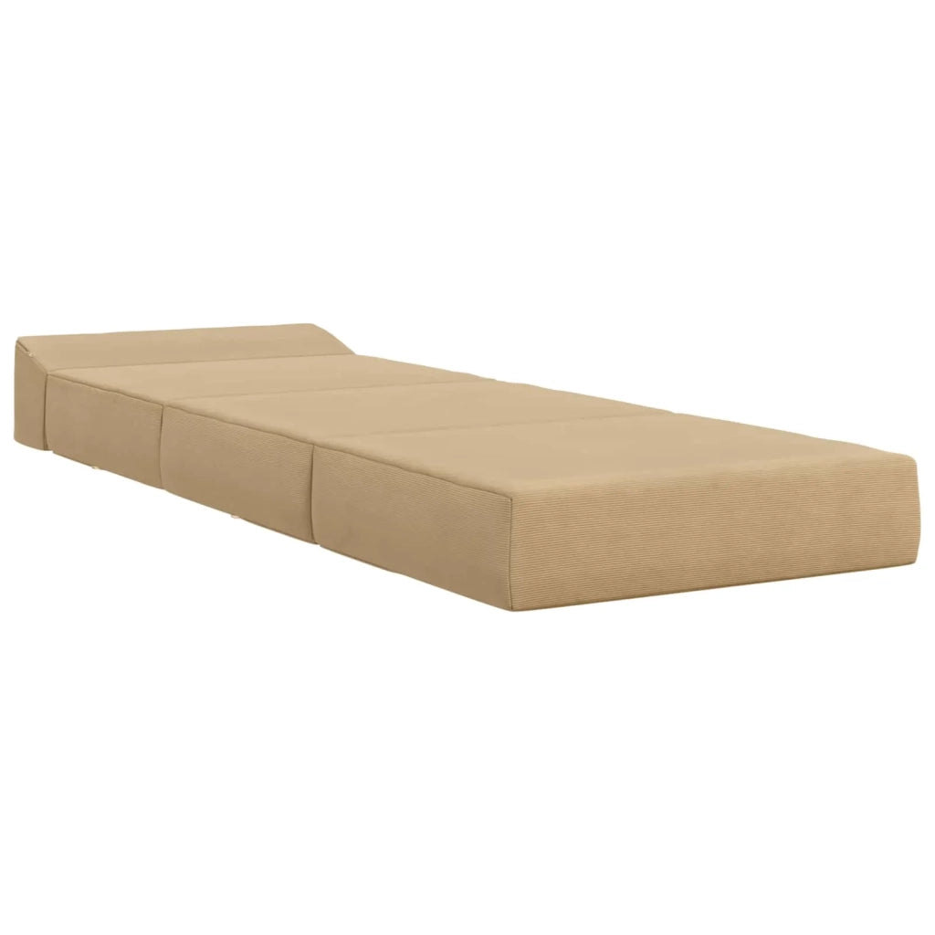 Divano Letto Pieghevole Grigio Verde Chiaro 200 x 70 x 15 cm