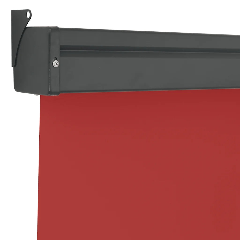 Tendalino Laterale per Balcone-Tenda da Sole Laterale per Patio 125x250 cm Rosso