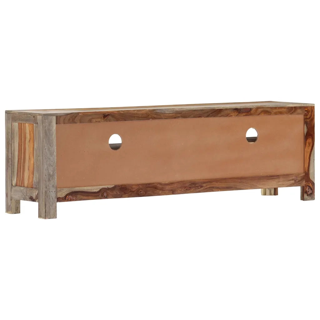 Mobile Porta TV in Legno Massello di Acacia 130x30x40 cm 247750