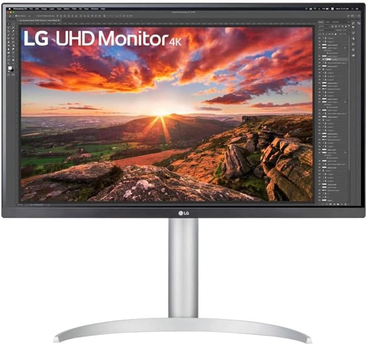 27UP850 Monitor 27" UltraHD 4K LED IPS HDR 400, 3840x2160, AMD FreeSync 60Hz, HDMI 2.0 (HDCP 2.2), Display Port 1.4, USB-C, USB 3.0, Audio Stereo 10W, AUX, Stand Pivot, Flicker Safe, Bianco