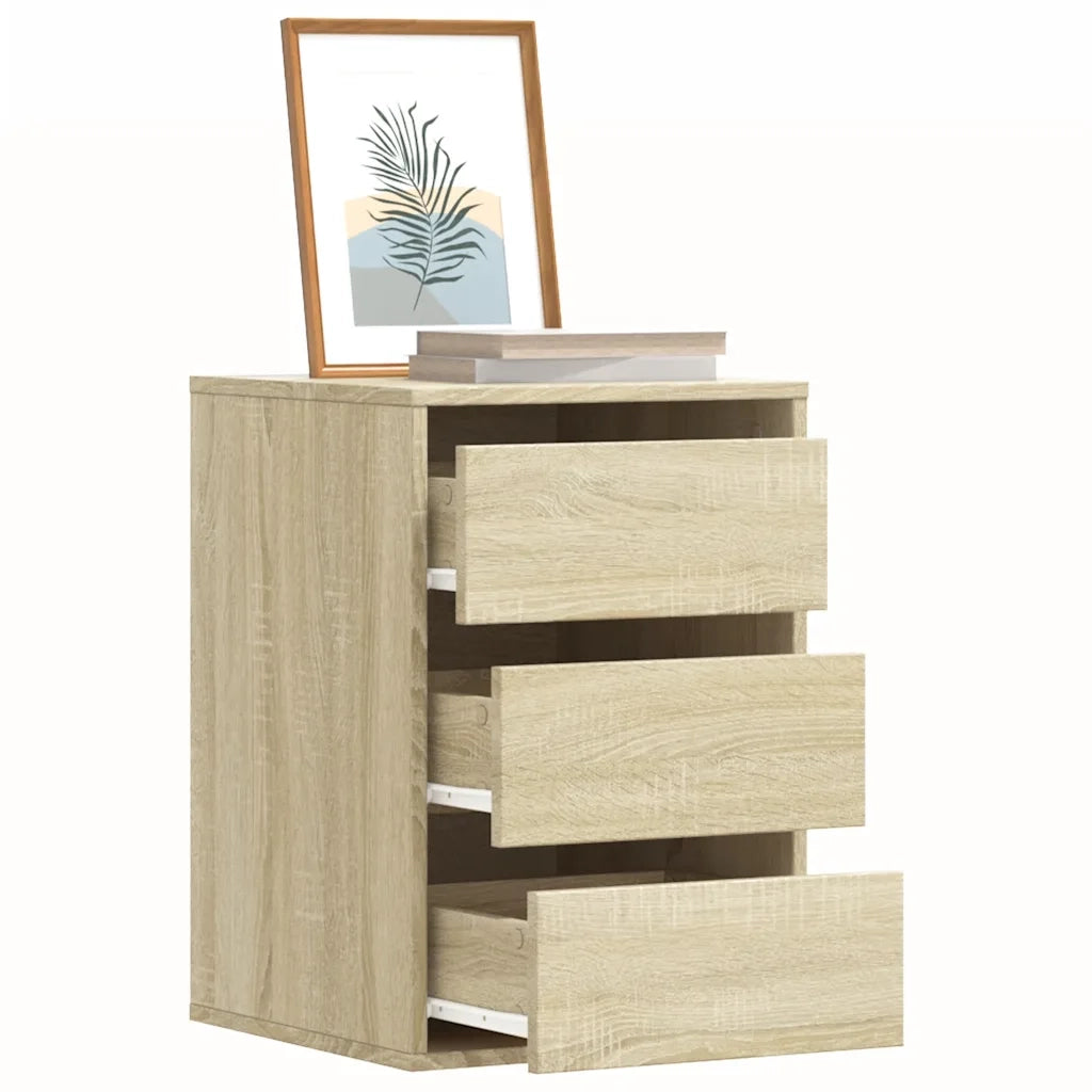 Cassettiera Angolare Rovere Sonoma 40x41x58cm Legno Multistrato 852836
