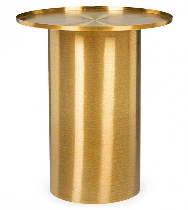 Tavolino Kalpita Gold D51 Rotondo in Metallo
