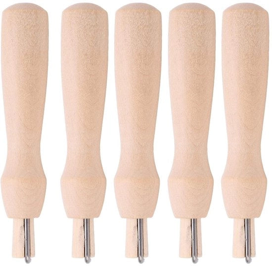 Viltnaald 5 Stuks - Sostegno Universale per Viti - Legno Inox - Viti per Vitiare - Sicuro e Affidabile - Facile da Usare - Piastra di Fissaggio