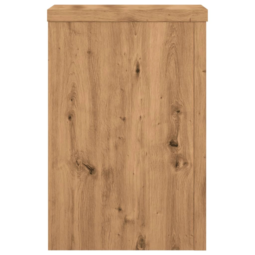 Portavasi mobili per fiori set da 2 fatti a mano legno ingegnerizzato marrone 02_0045294