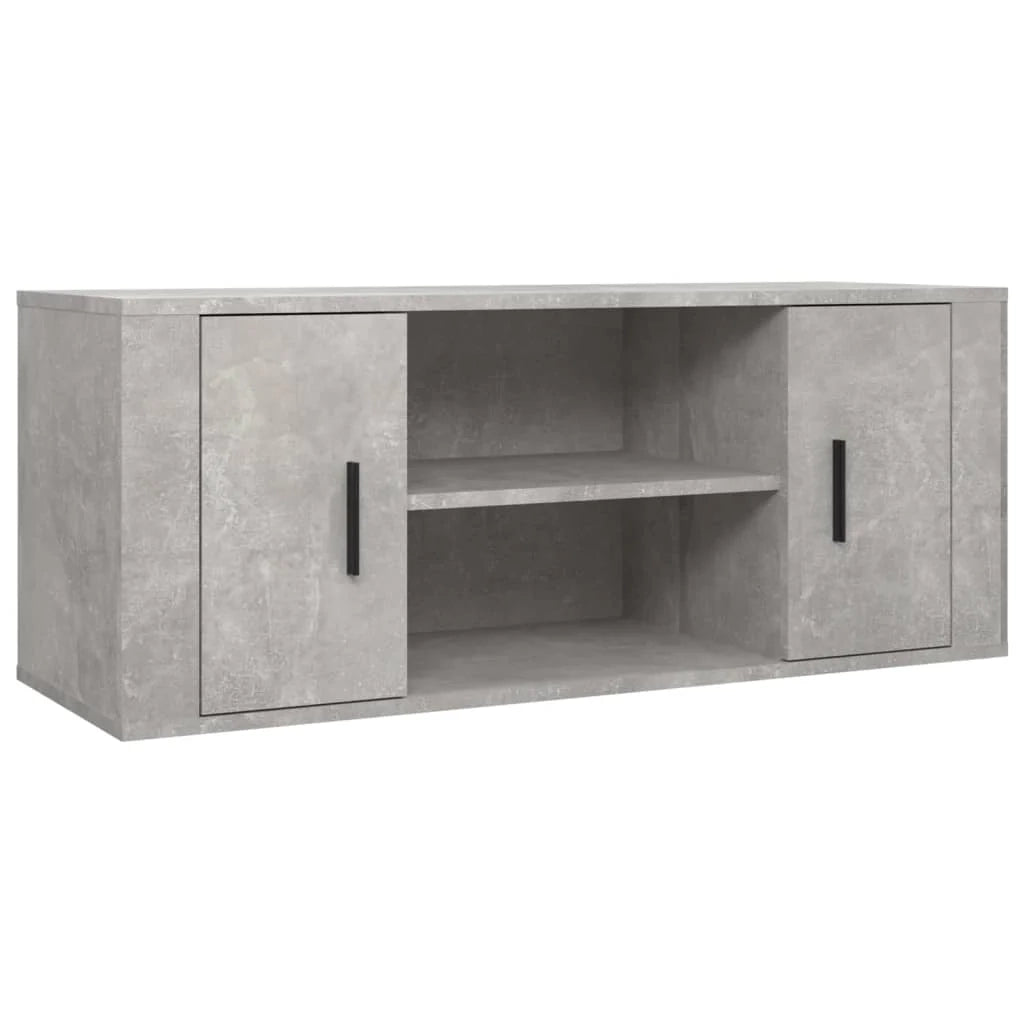 Mobile TV multimediale mensola TV credenza TV sala da pranzo soggiorno camera da letto 100 x 35 x 40 cm legno ingegnerizzato grigio 02_0025489