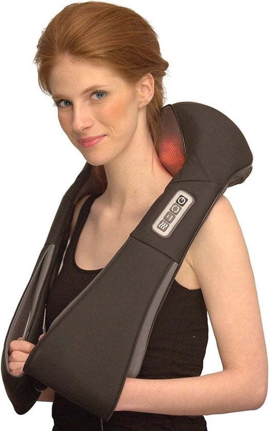 Massaggiatore Shiatsu per collo e spalle - Apparecchiatura di massaggio con calore per alleviare la tensione muscolare