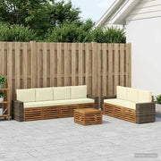 Set divani con cuscino 8 pcs Legno di Acacia Massello 3384126