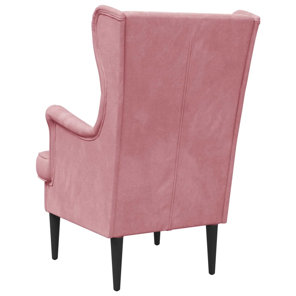 Poltrona | Sedia Relax Rosa Velluto