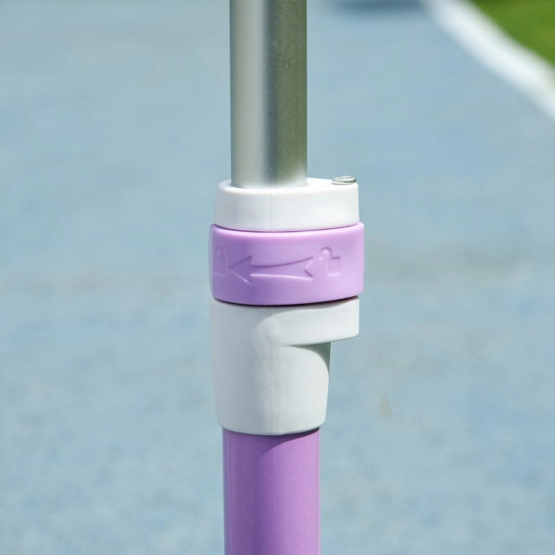 Monopattino per bambini, ruote a LED, guida fluida, altezza regolabile, plastica, acciaio, viola