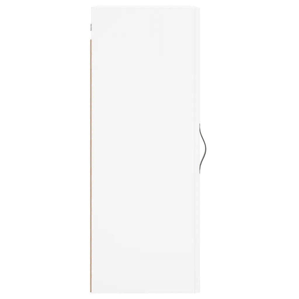 vidaXL Mobile a Parete Bianco 34,5x34x90 cm in Legno Multistrato