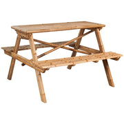 Tavolo da Picnic 115x115x81 cm in BambÃ¹ cod mxl 34344