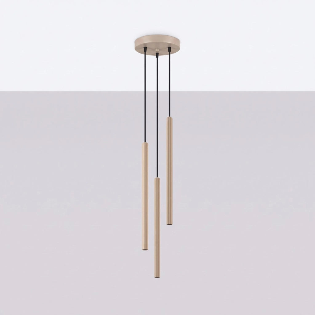 Lampada a sospensione ARCHE 3P taupe
