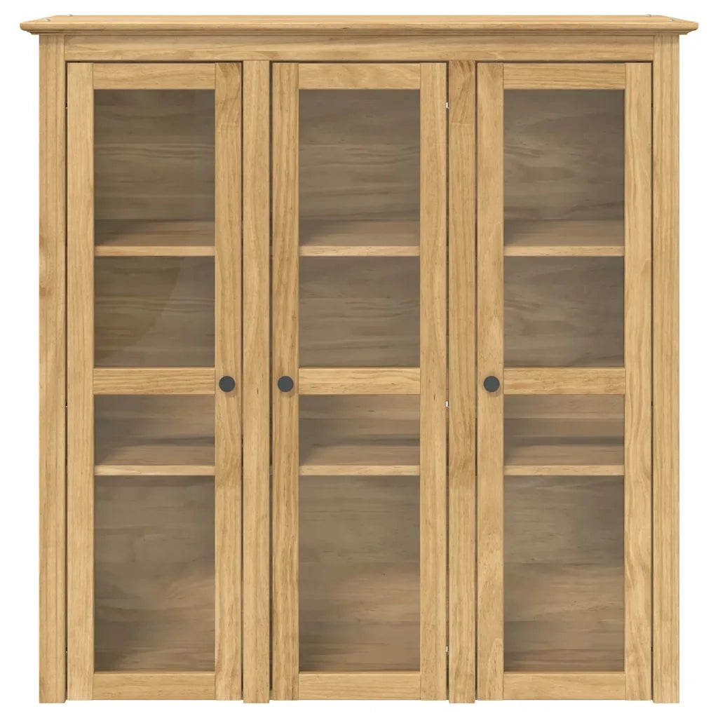Armadio con Porte in Vetro BODO Marrone miele CFW4415884
