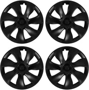 Copricerchioni 19 Pollici - Finestra Matte Nero - Resistente ABS Plastica - Impermeabile - Installazione Facile - Adatto per Modello Y 2020-2023 - Copricerchio per Ruote