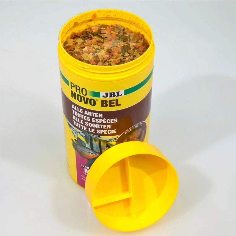 JBL ProNovo Bel Flakes M - Mangime base in fiocchi per tutti i pesci ornamentali da 8 a 20cm Formato: 1000 ml