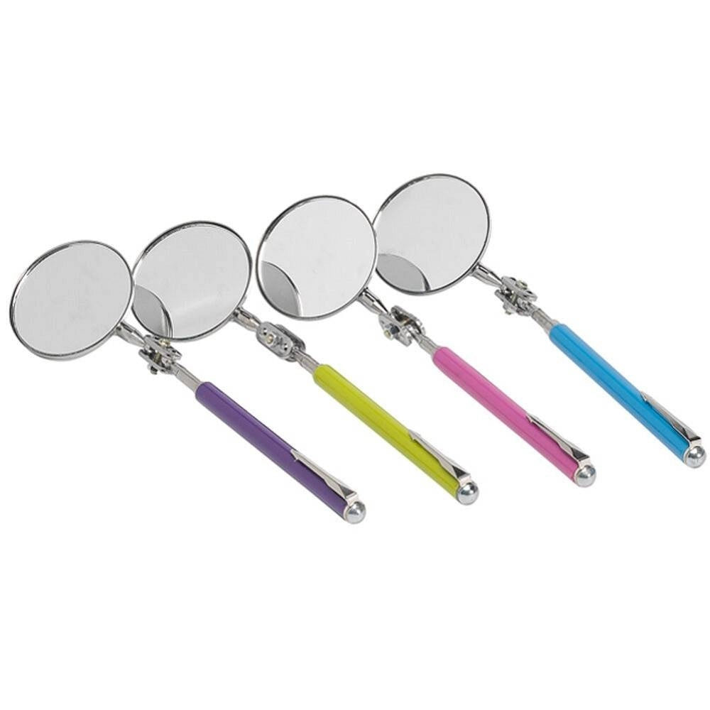 Trade Shop - Specchio Telescopico Da Ispezione Con Manico Allungabile 50 Cm Rotazione 360° -